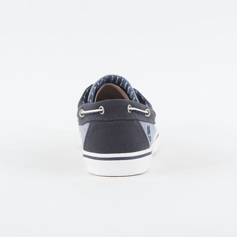 Mens Timberland New Market Ox 6537R Light Navy Canvas Lace Up Casual Boat Shoes