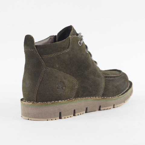 Mens Timberland Westmore Moc Toe Chukka A2KXC Olive Suede Lace Up Casual Boots