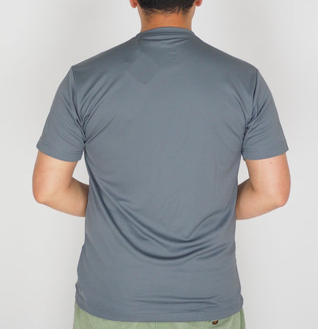 Mens Jack Wolfskin New Bas 5006291 Tarmac Grey Short Sleeve Asian Fit T Shirt