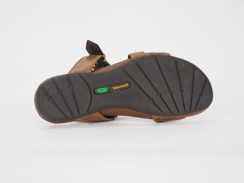 Womens Timberland Pleasant Bay 25637 Brown Leather Casual Summer Shoes Sliders