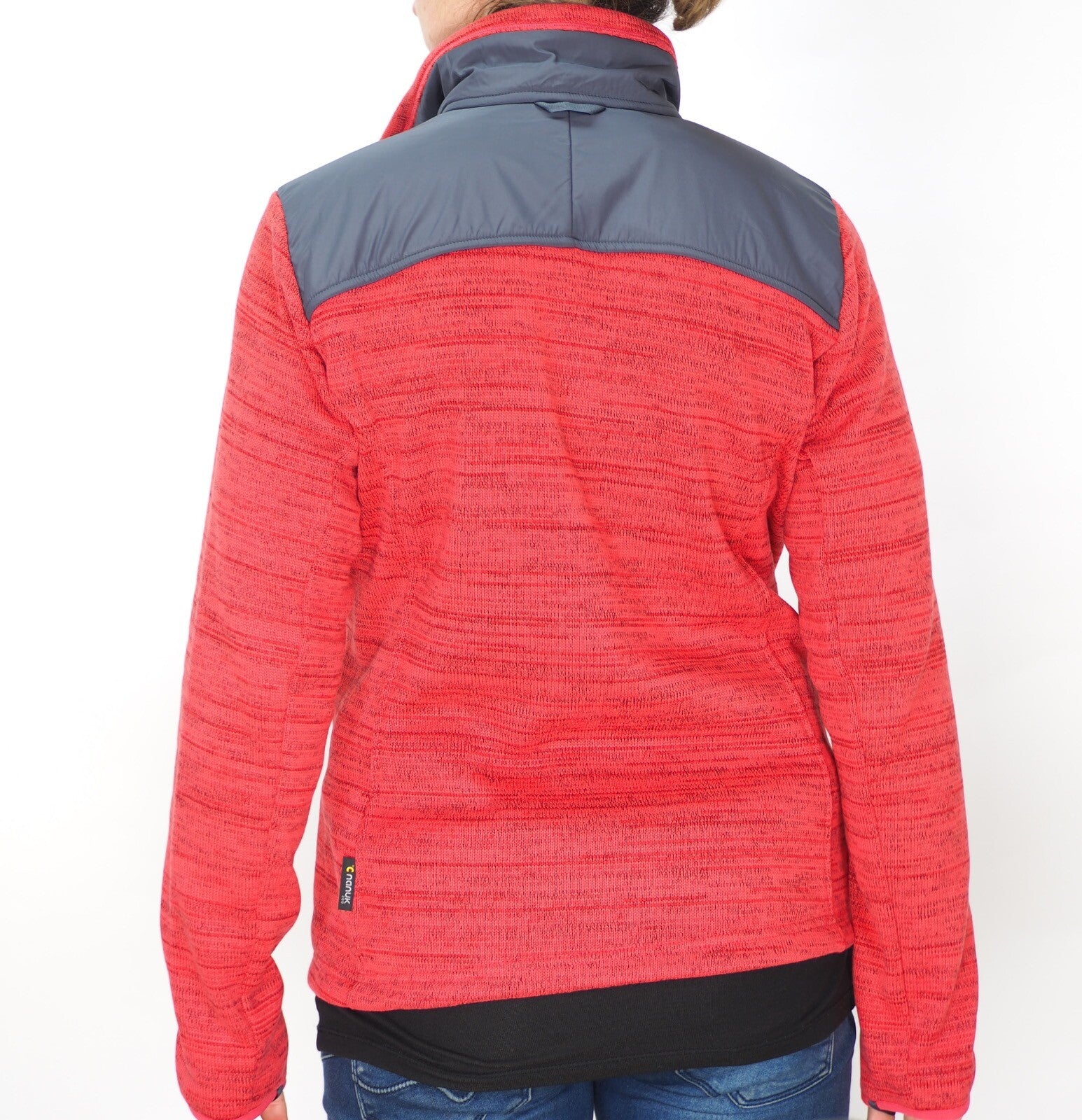 Womens Jack Wolfskin Aquila 1705921 Tulip Red Zip Up Light Breathable Jacket