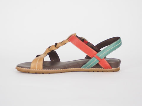 Womens Timberland Kennbank Braid 25617 Multicoloured Leather Strappy Sandals