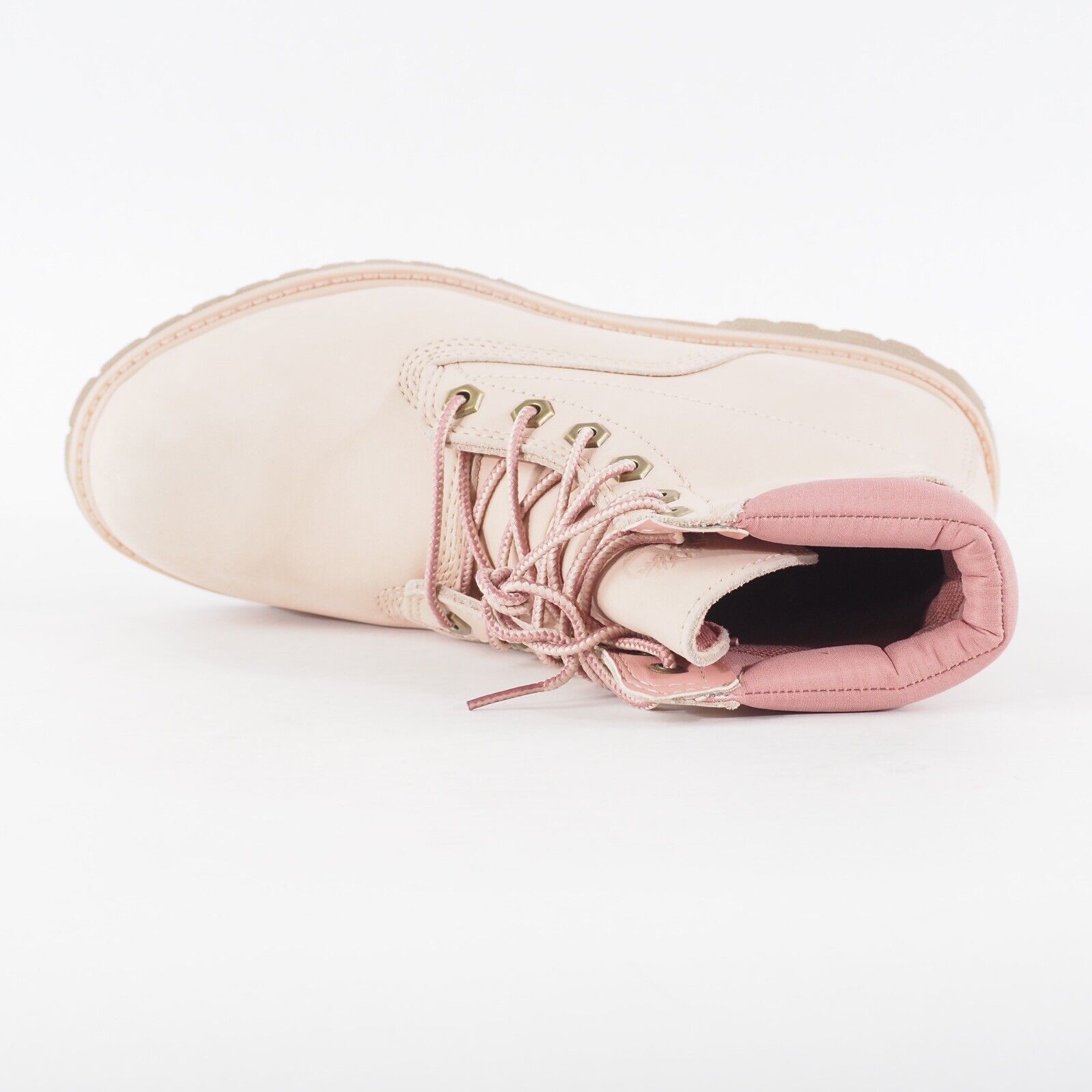 Womens Timberland Waterville AQ1T5 Light Pink Leather Lace Up Waterproof Boots