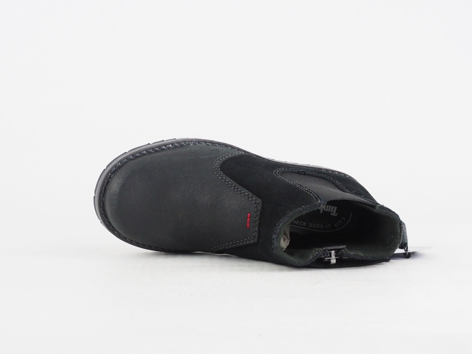 Toddlers Timberland Kidder Hill A1C9Z Black Leather Shoes Kids Chelsea Boots