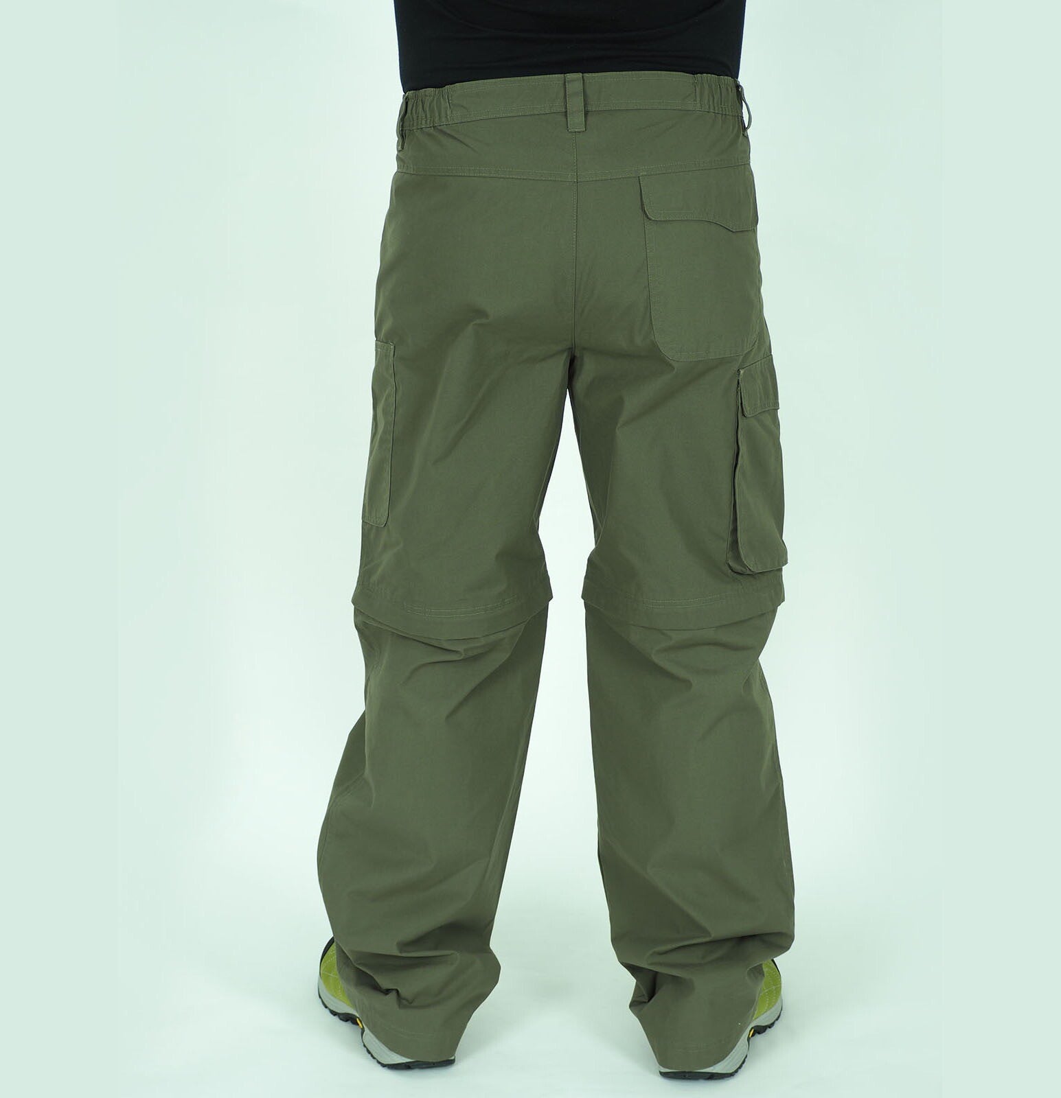 Mens Jack Wolfskin Havana Zip Off 1500821 Granite Regular Fit Hiking Trousers