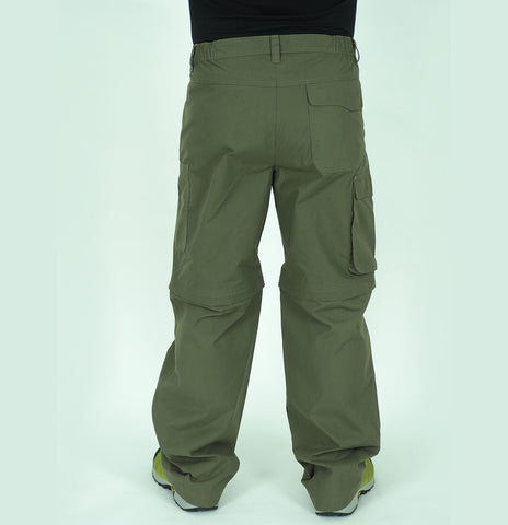 Mens Jack Wolfskin Havana Zip Off 1500821 Granite Regular Fit Hiking Trousers