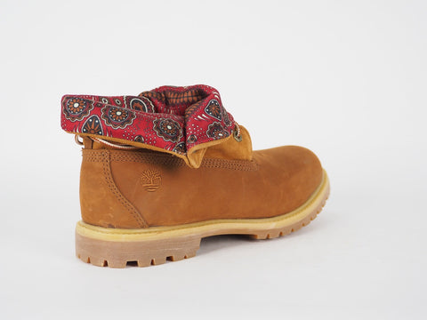 Womens Timberland Authentics 8260A Rust Nubuck Leather Fold Over Chukka Boots