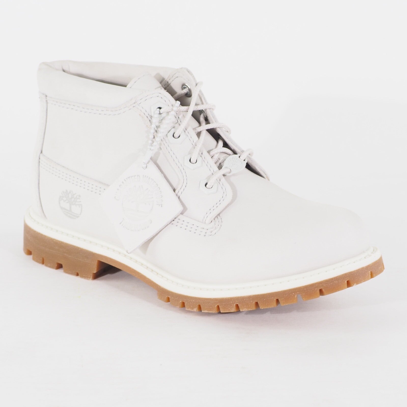 Womens Timberland Nellie Chukka Vaporgous  A1HFY Cream Leather Walking Boots