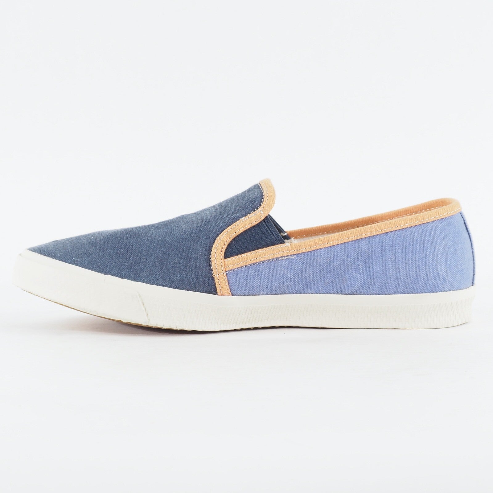 Mens Timberland Hookset Wash 9118B Light Blue Navy Canvas Slip On Casual Shoes