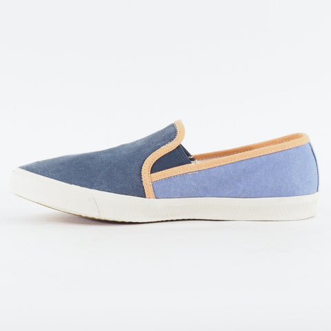 Mens Timberland Hookset Wash 9118B Light Blue Navy Canvas Slip On Casual Shoes