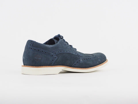 Mens Timberland Stormbuck 5831R Navy Blue Leather Lace Up Formal Oxford Shoes