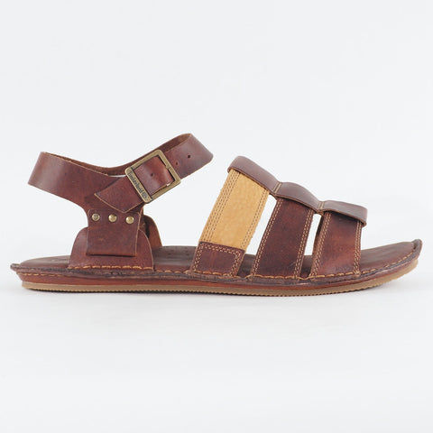 Mens Timberland Earthkeepers Fisherman 5145A Brown Leather Buckle Casual Sandals
