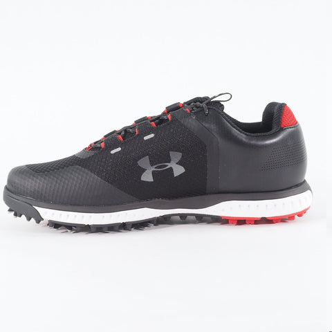 Mens Under Armour Fade RST E 3020807 002 Black Lace Waterproof Golf Shoes 