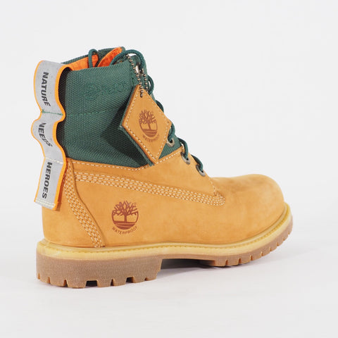 Womens Timberland 6 Inch A2AYW Wheat Leather Lace Up Waterproof Walking Boots