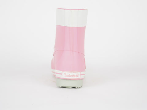 Girls Timberland 6 Inch 89913 Pink Wellingtons Lace Up Rain Wellies