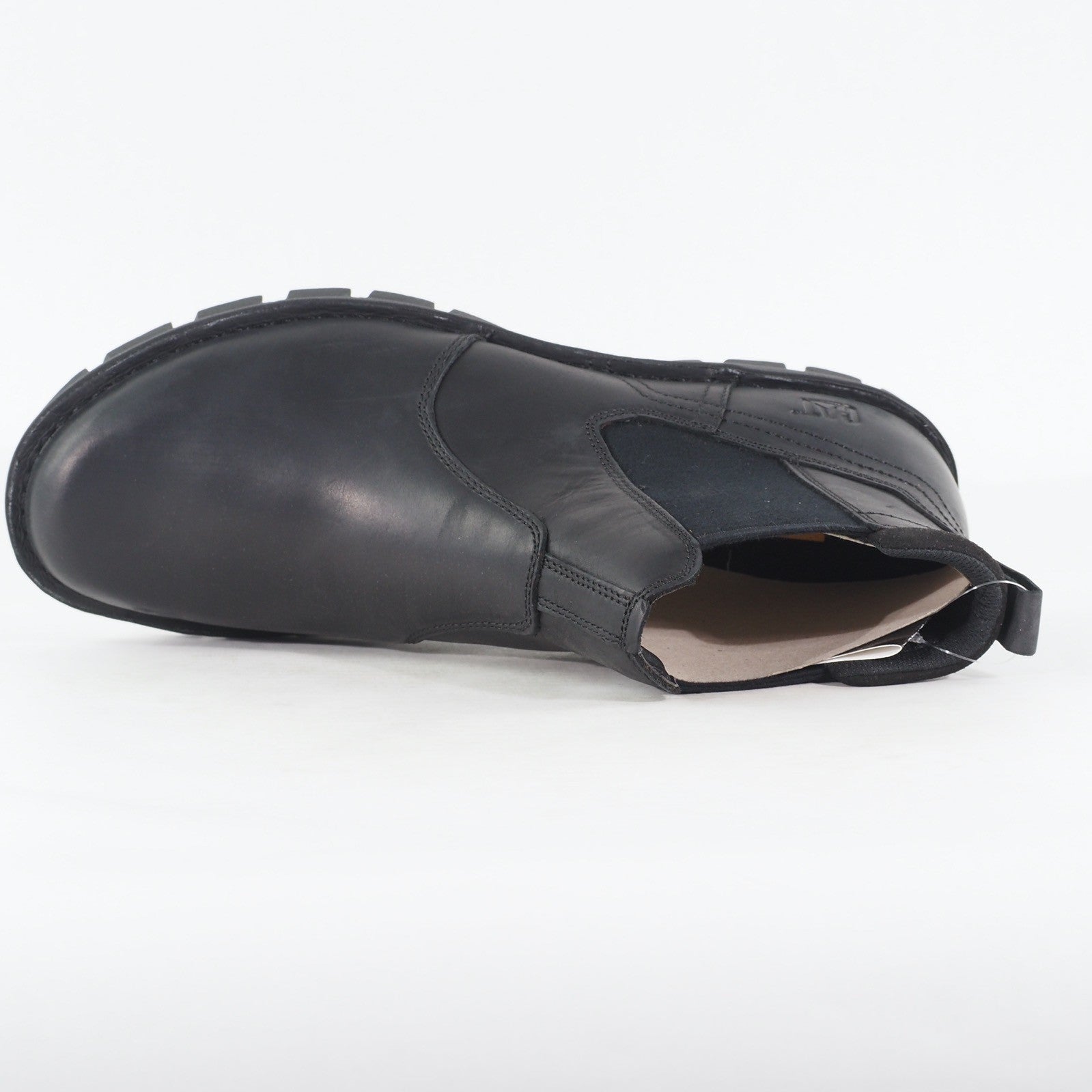 Mens Caterpillar Excursion P725479 Leather Black Chelsea Pull On Boots