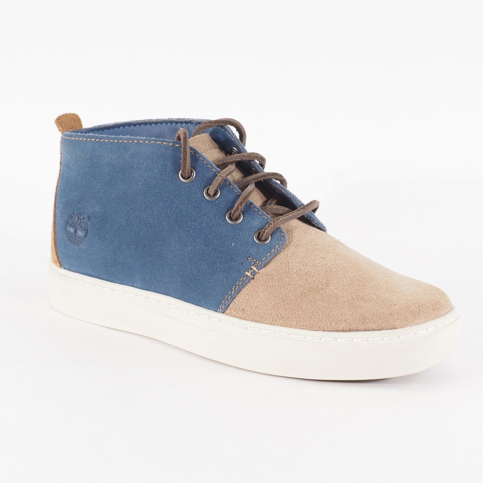 Mens Timberland Adventure 2.0 Cupsol A1465 Blue Light Brown Leather Casual Boots