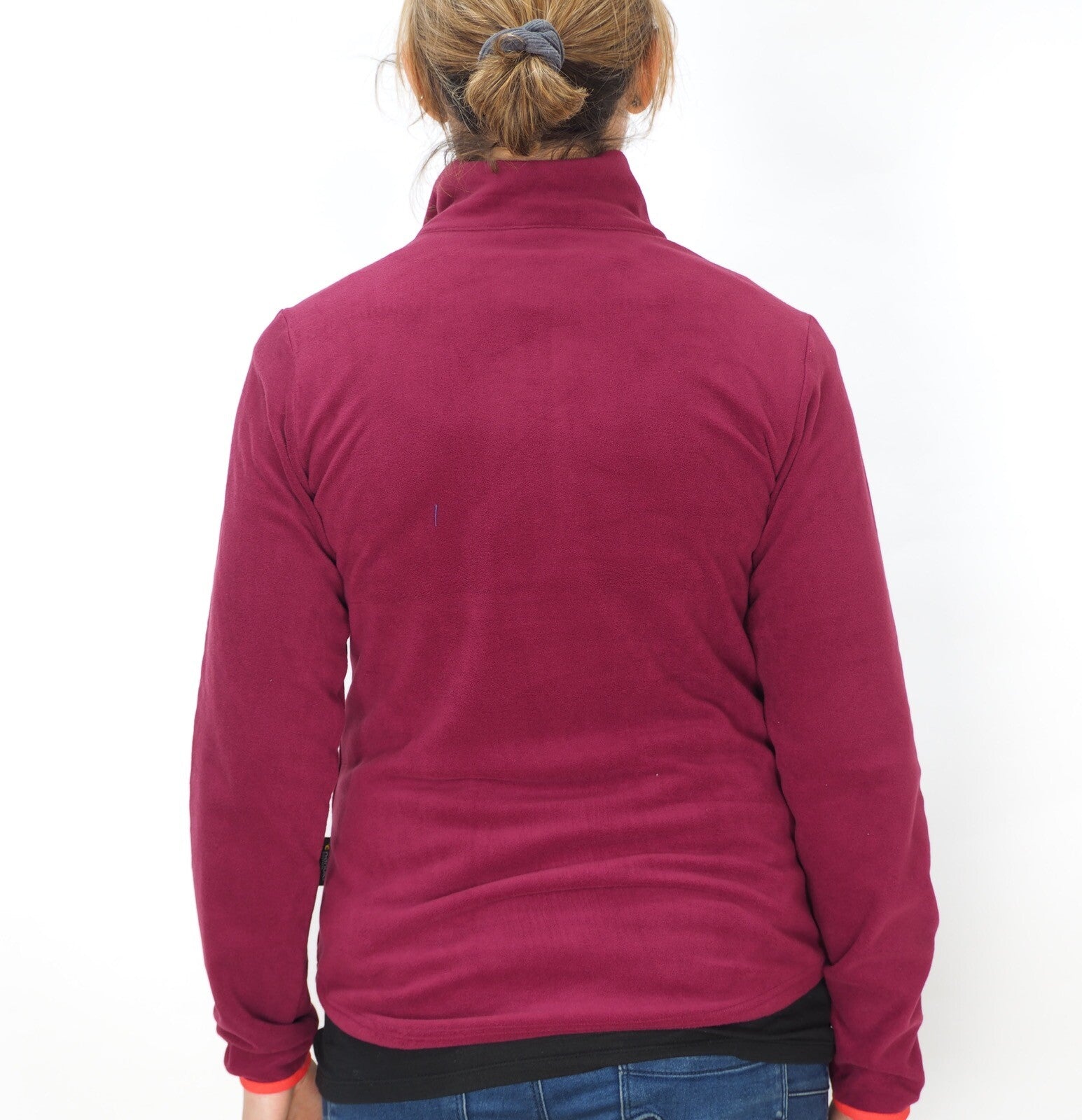 Womens Jack Wolfskin Nanuk Echo 1707282 Fall Red Half Zip Warm Fleece Pullover