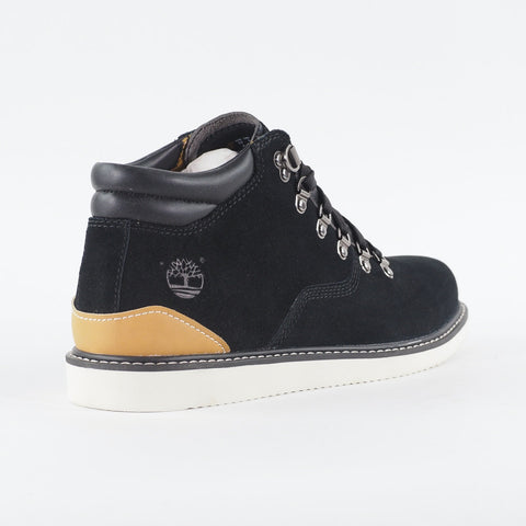 Mens Timberland Newmarket Hiker A17BY Black Leather Lace Up Casual Boots