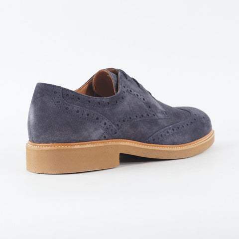 Mens Hackett London Chino Brogue HMS20801 595 Navy Suede Lace Up Formal Shoes