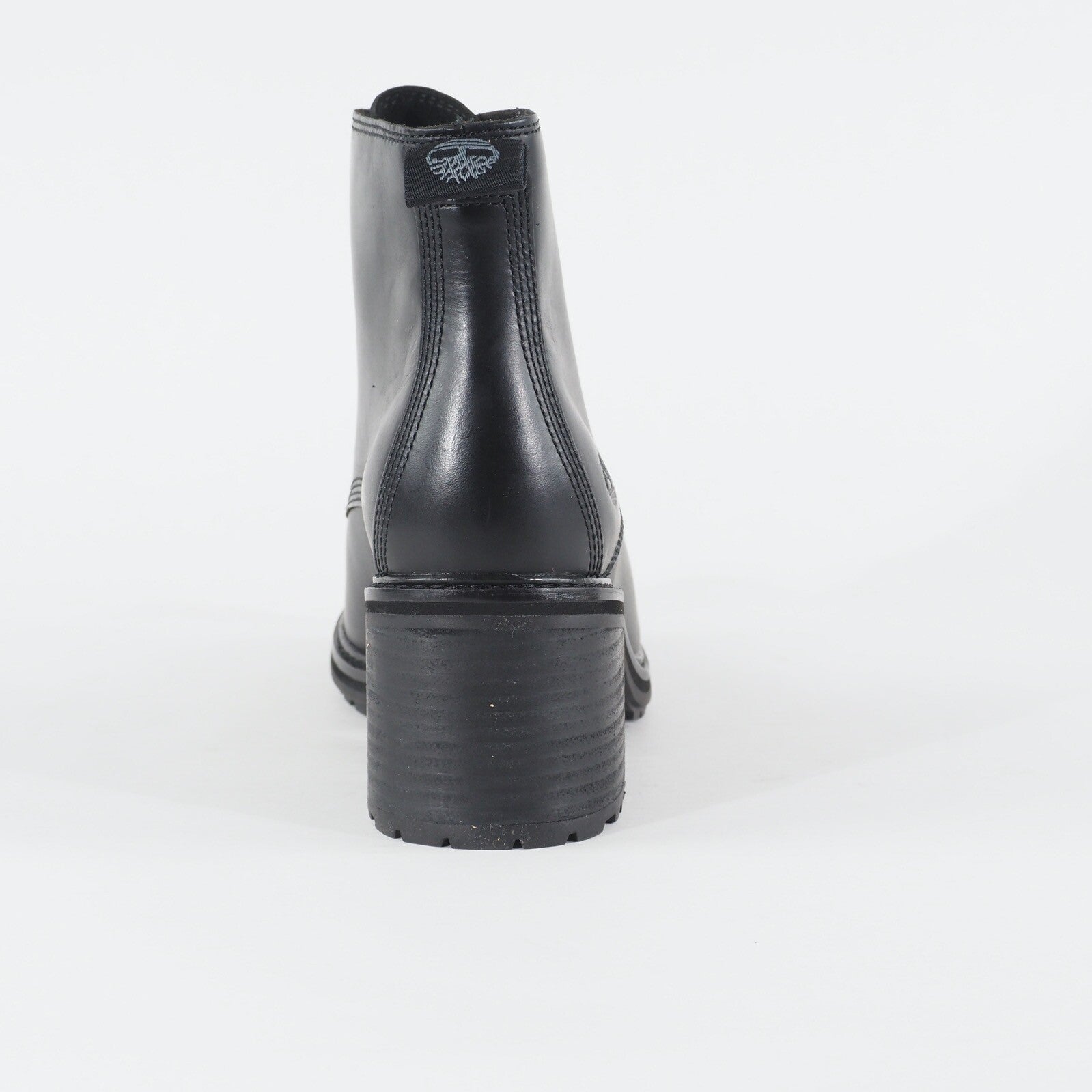 Womens Timberland Sienna High A23MH Black Leather Lace Up Casual Ankle Boots