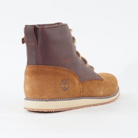 Juniors Timberland Newmarket A1CEP Wheat Brown Leather Lace Up Walking Boots