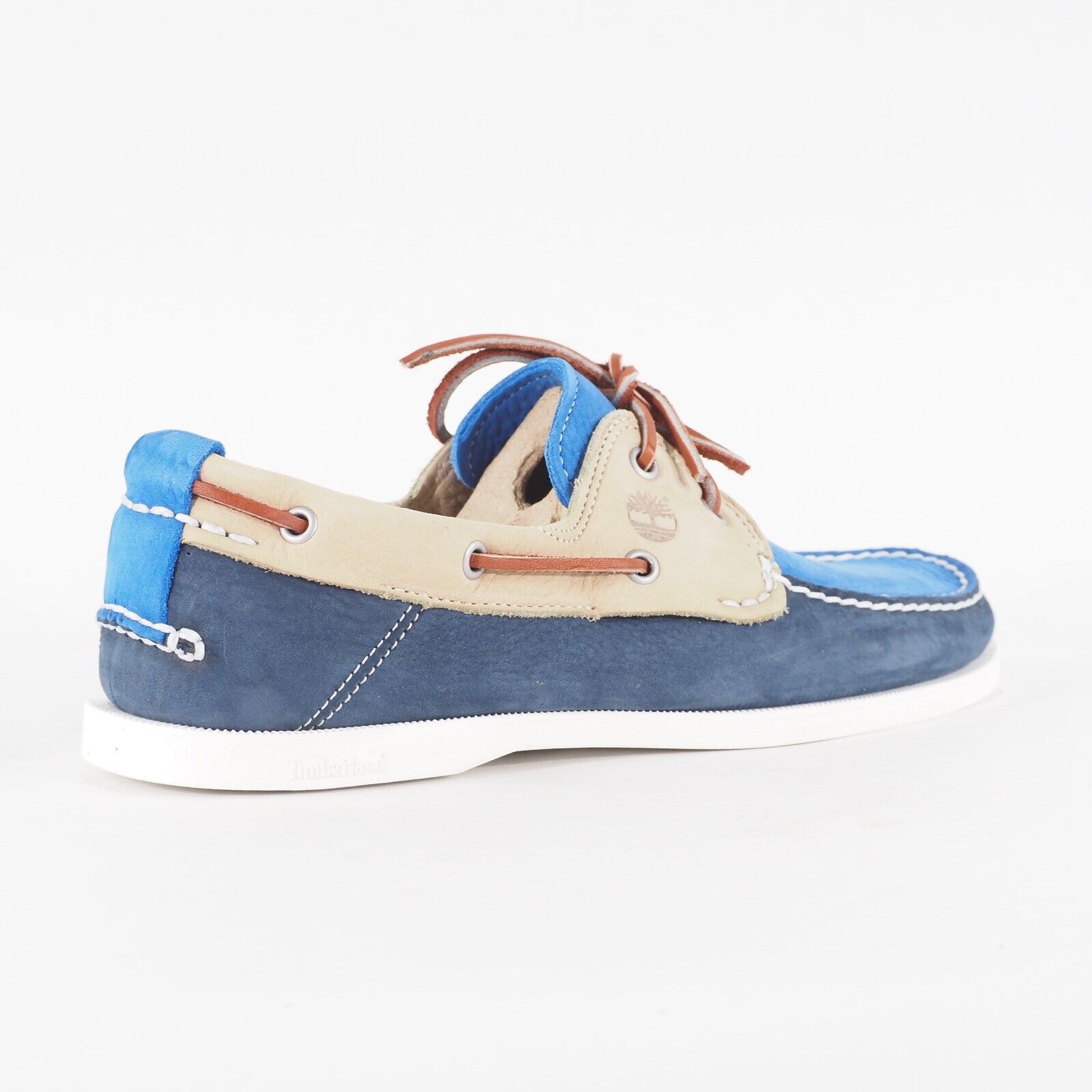 Mens Timberland Earthkeepers 2 Eye 6936A Casual Blue Leather Lace Up Boat Shoes