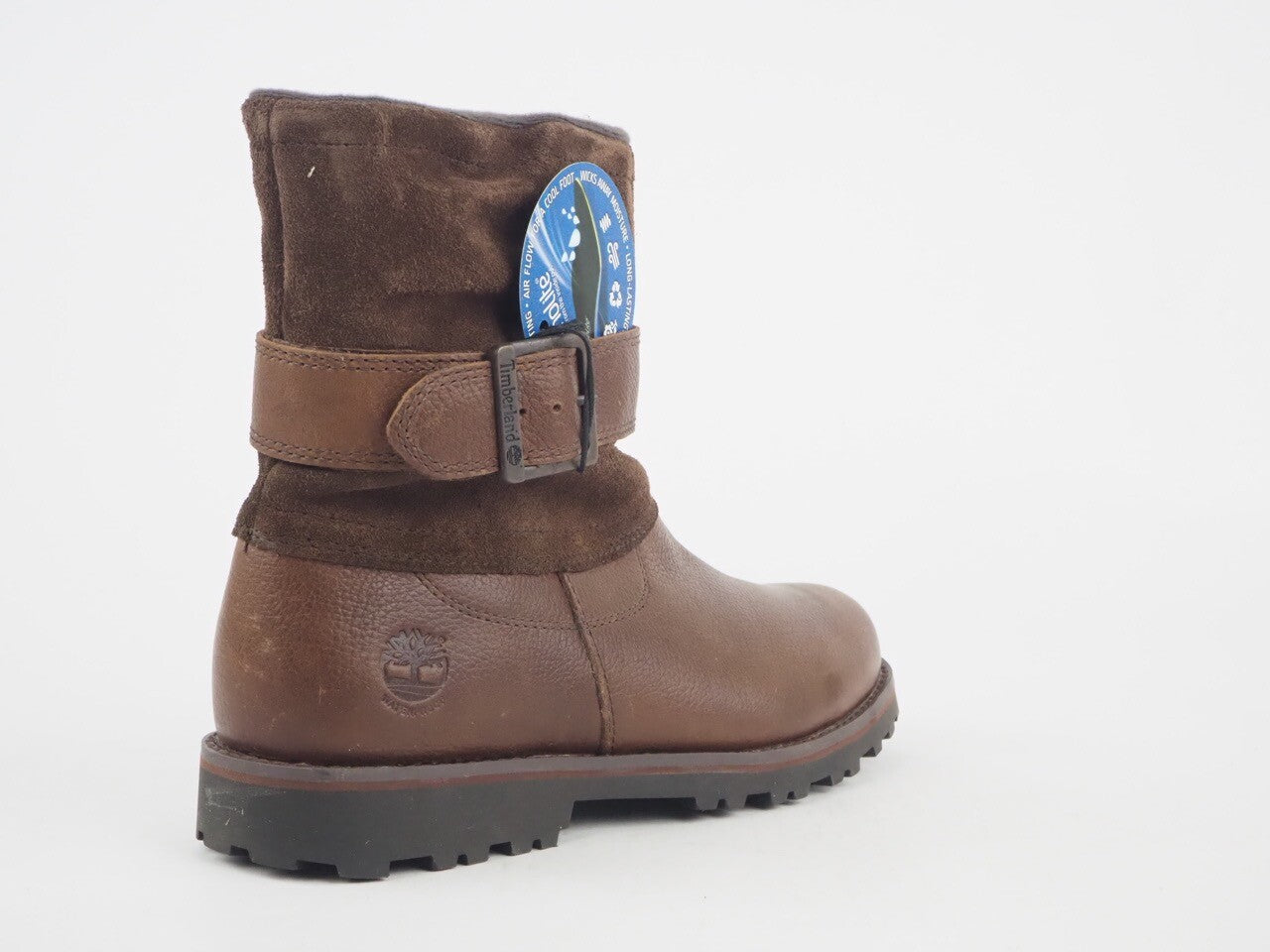 Womens Timberland Briarcliff WP A14PX Brown Leather Suede Zip Waterproof Boots