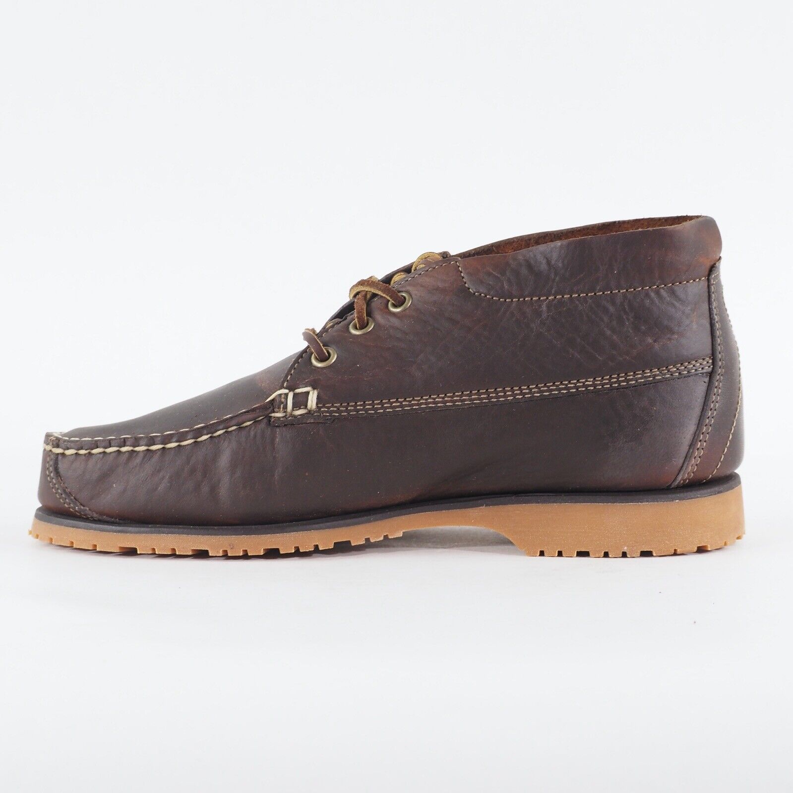 Mens Timberland Ellisville Chukka 6120R Dark Brown Leather Lace Up Casual Shoes
