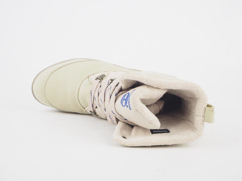 Womens Timberland EK Mount Hope 8513A Cream Leather Textile Waterproof Boots