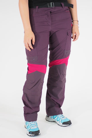 Womens Jack Wolfskin Trekkin 1502781 Grapevine Warm Windproof Hiking Trousers