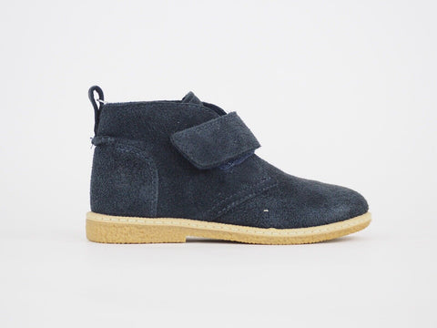 Toddlers Timberland RDGFLD 53897 Navy Blue Leather Strap Casual Kids Ankle Boots