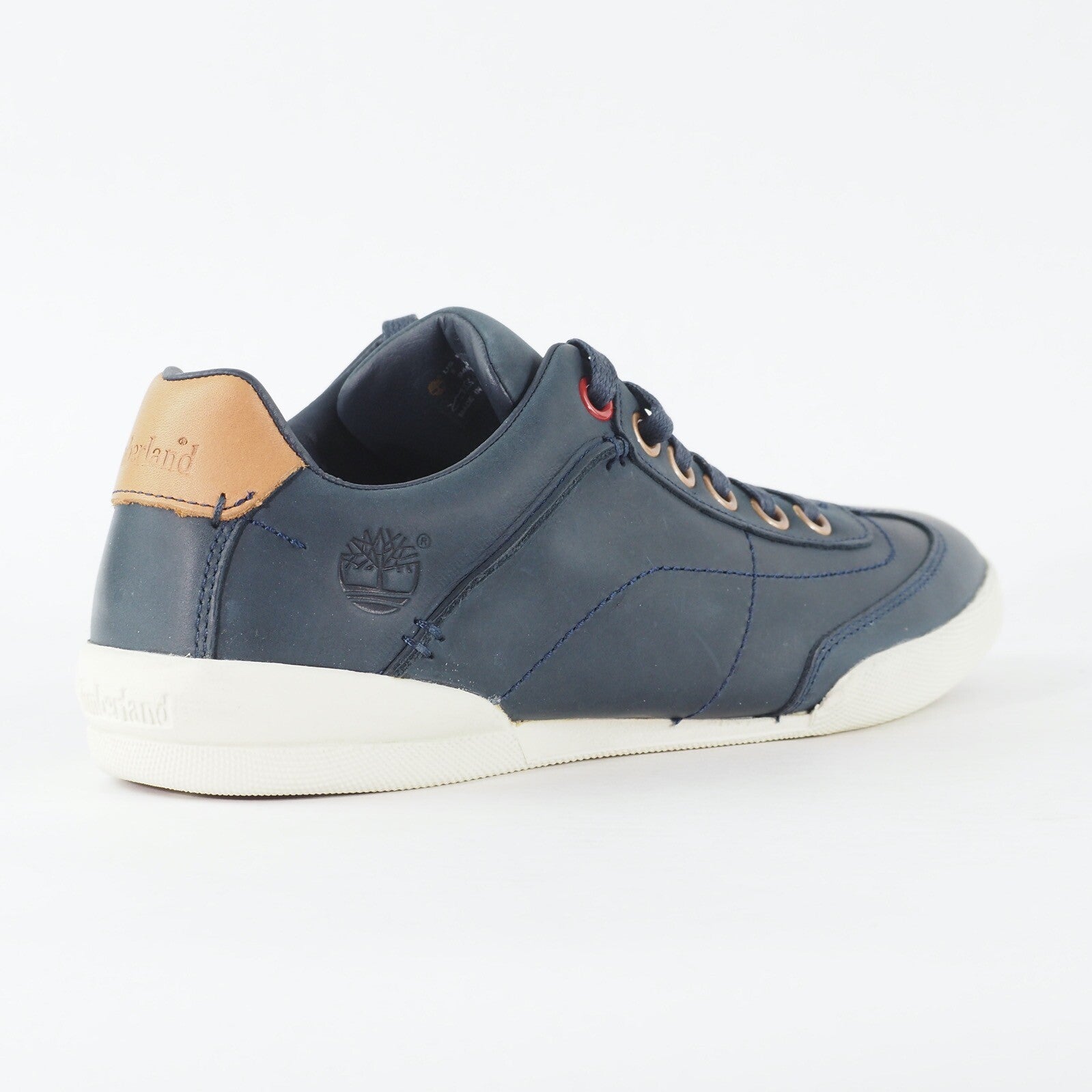 Mens Timberland EK Splitcup 9441B Navy Blue Leather Lace Up Low Top Casual Shoes