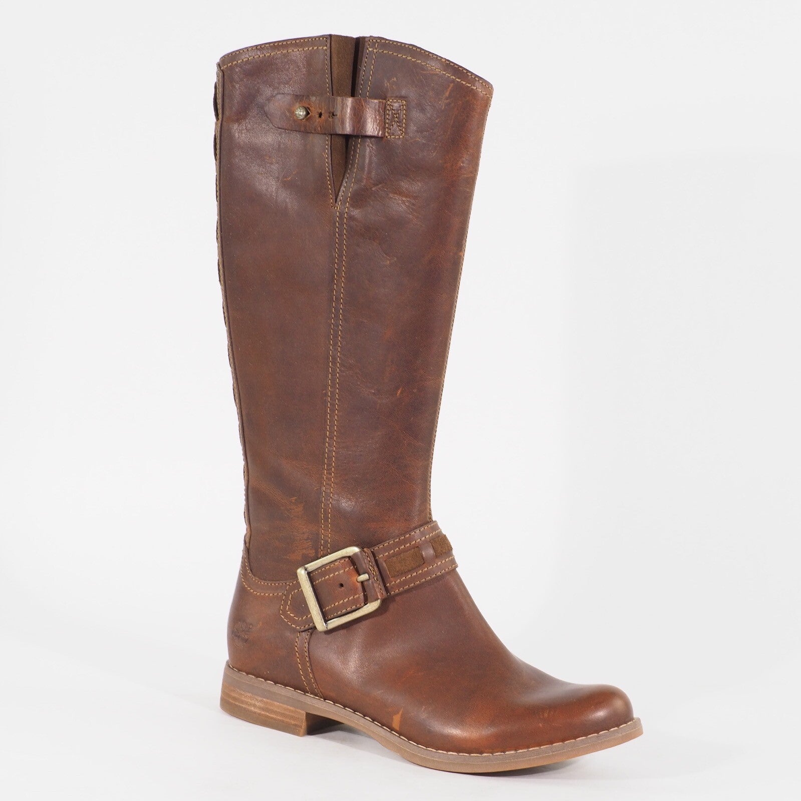 Womens Timberland Savin Hill 8548R Tan Leather Zip Up Casual Walking Boots