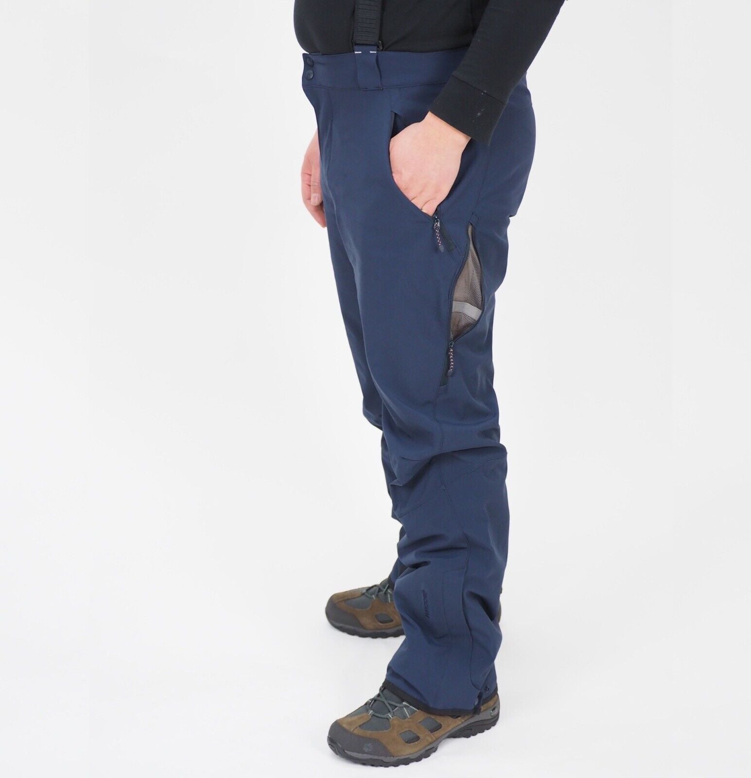 Mens Jack Wolfskin Nucleon XT 1502581 Night Blue High Waist Outdoor Trousers