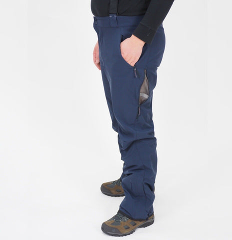 Mens Jack Wolfskin Nucleon XT 1502581 Night Blue High Waist Outdoor Trousers