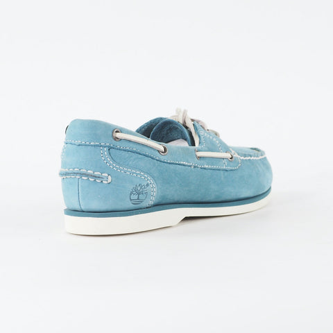 Womens Timberland Classic 3936R Dark Teal Leather Lace Up Casual Boat Shoes