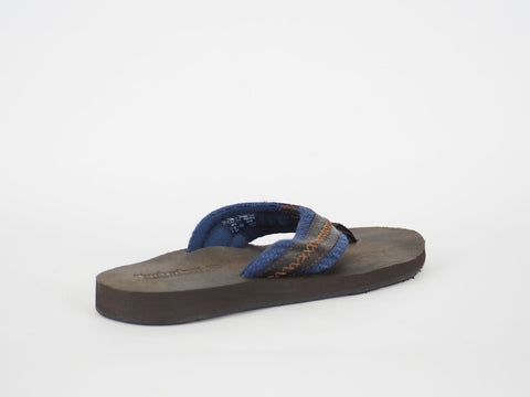 Mens Timberland Earthkeepers 9811A Brown Leather Casual Summer Thong Flip Flops