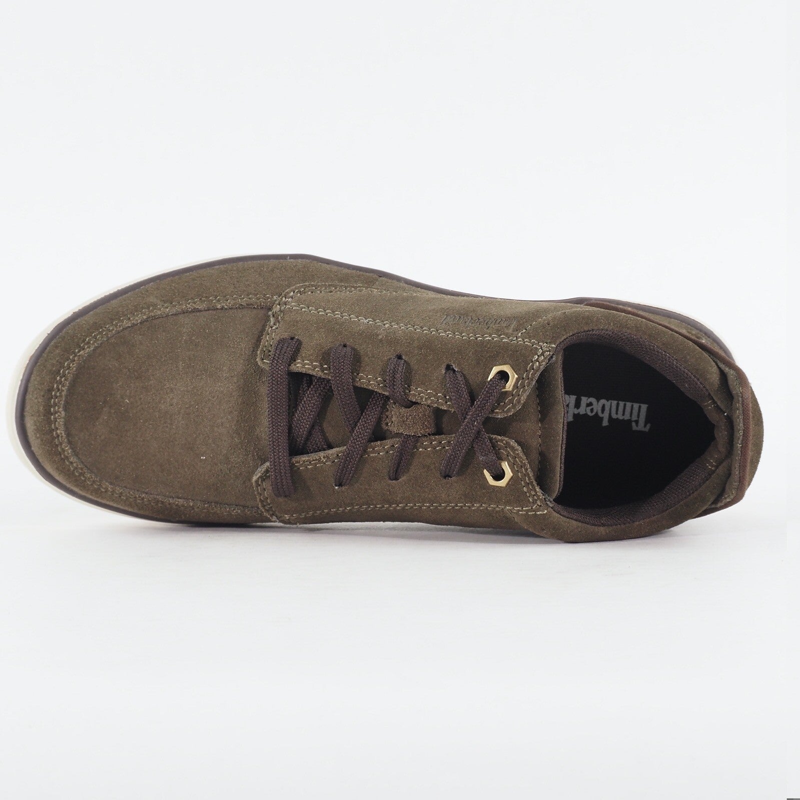 Mens Timberland Hallfax Bay Ox A17K7 Dark Green Leather Laced Low Casual Shoes