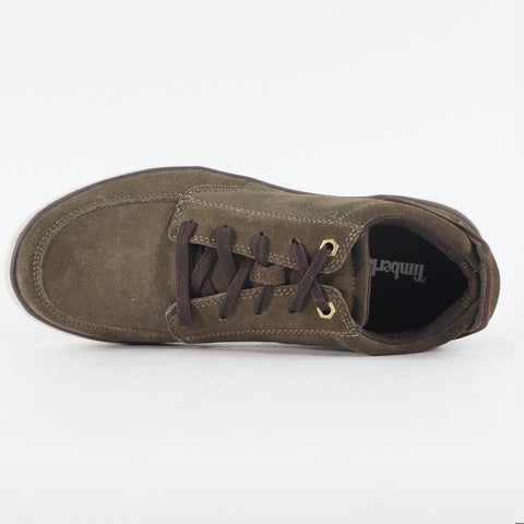 Mens Timberland Hallfax Bay Ox A17K7 Dark Green Leather Laced Low Casual Shoes