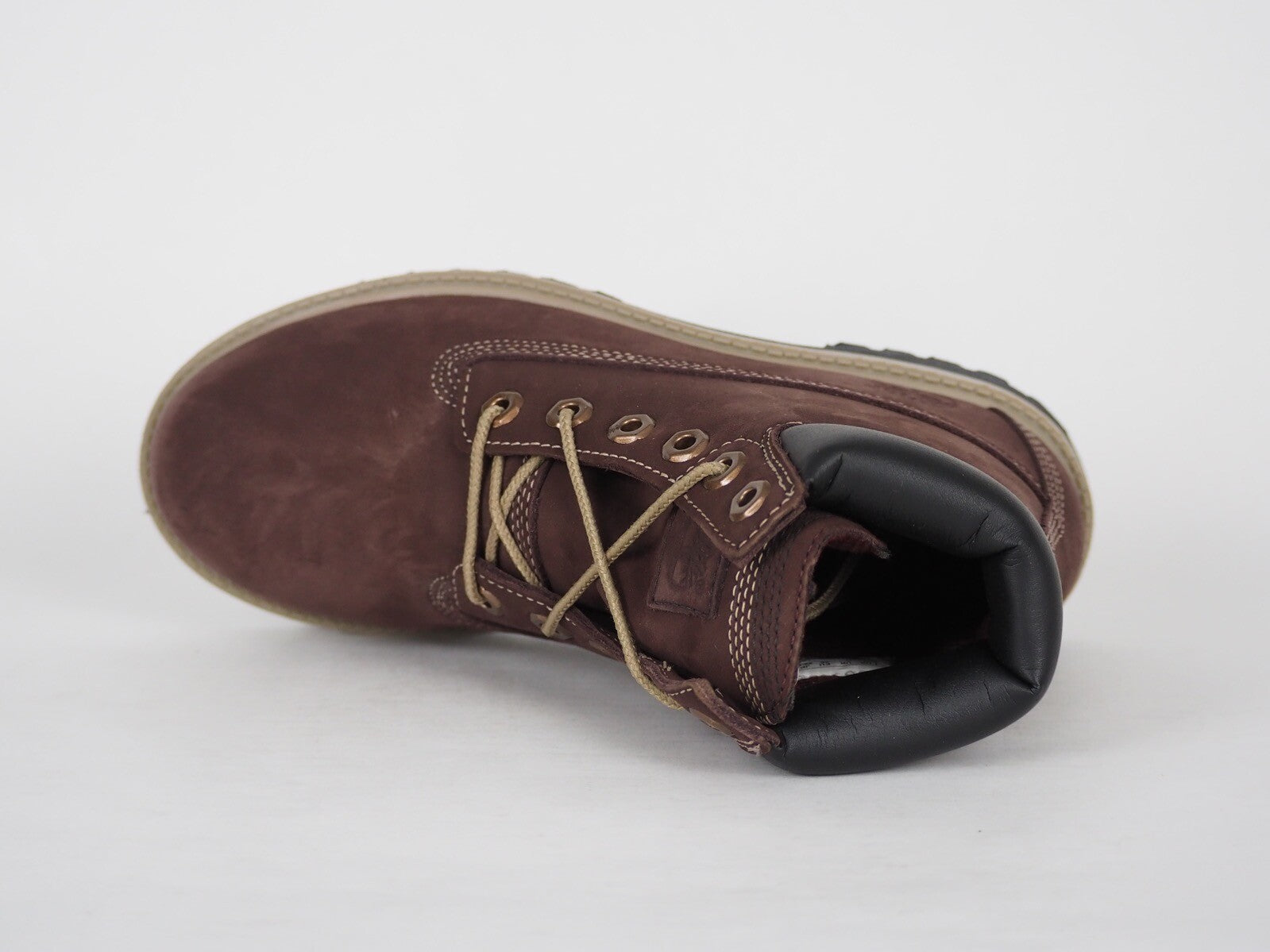 Juniors Timberland 6 In Premium 98973 Burgundy Leather Lace Up Chukka Boots