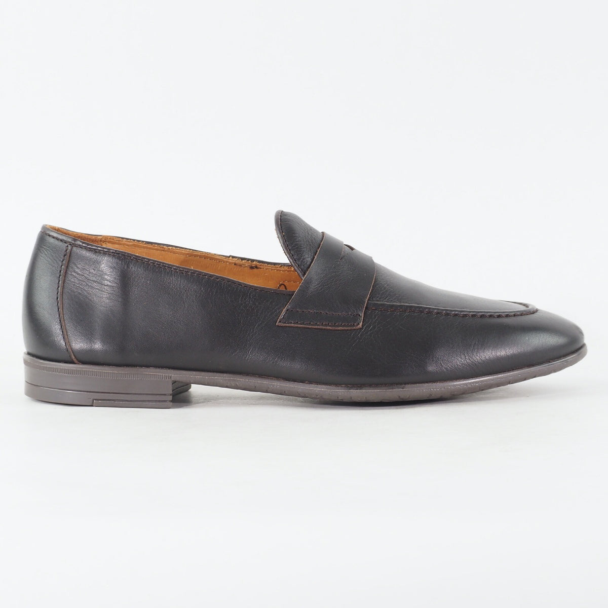 Mens Hackett London Masked Roll HMS20849 878 Black Leather Slip On Formal Shoes