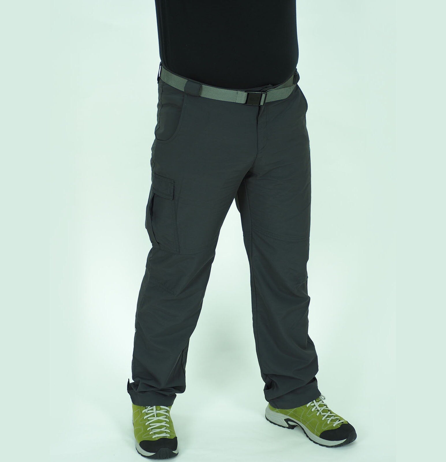 Mens Jack Wolfskin Stromboli Roll Up 5006172 Phantom Comfort Fit Hiking Trousers