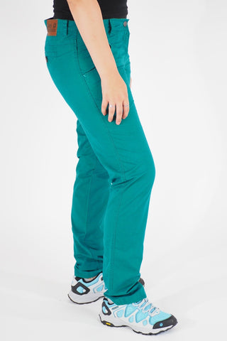 Womens Jack Wolfskin Victoria 1502951 Green Lake Warm Windproof Hiking Trousers