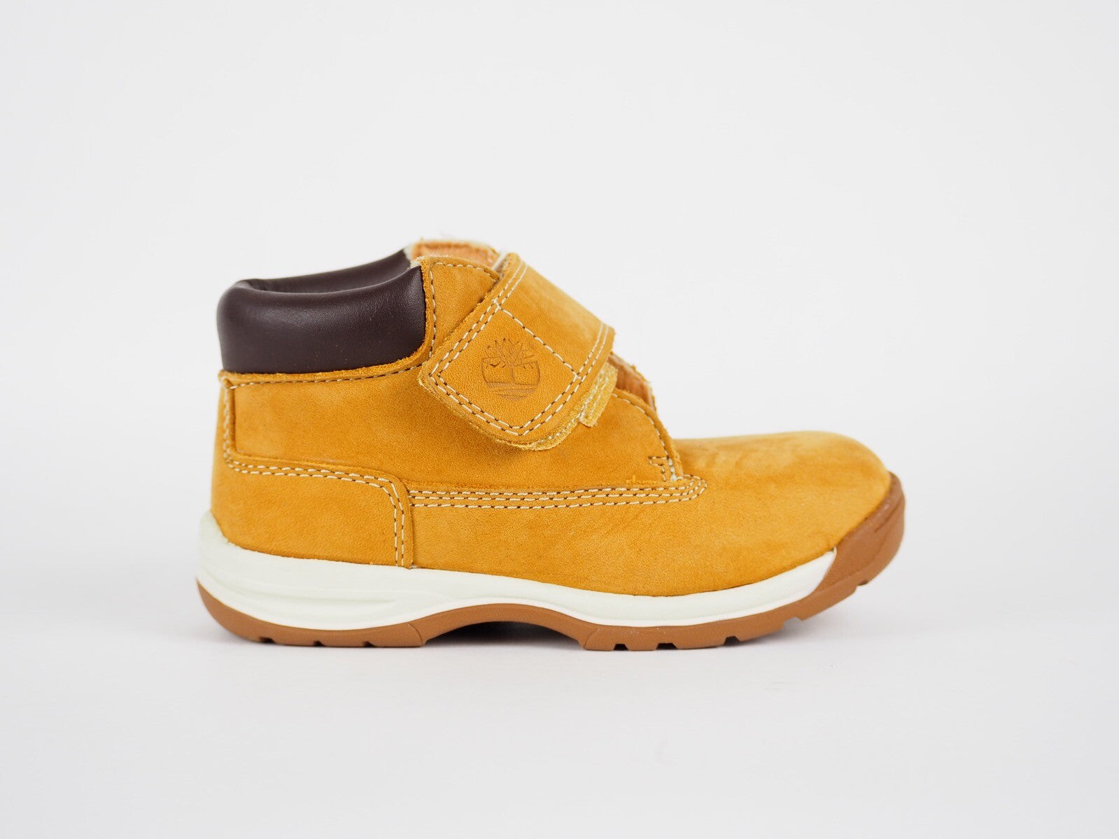 Infants Timberland EK 2587R Wheat Leather One Strap Casual Warm Baby Shoes