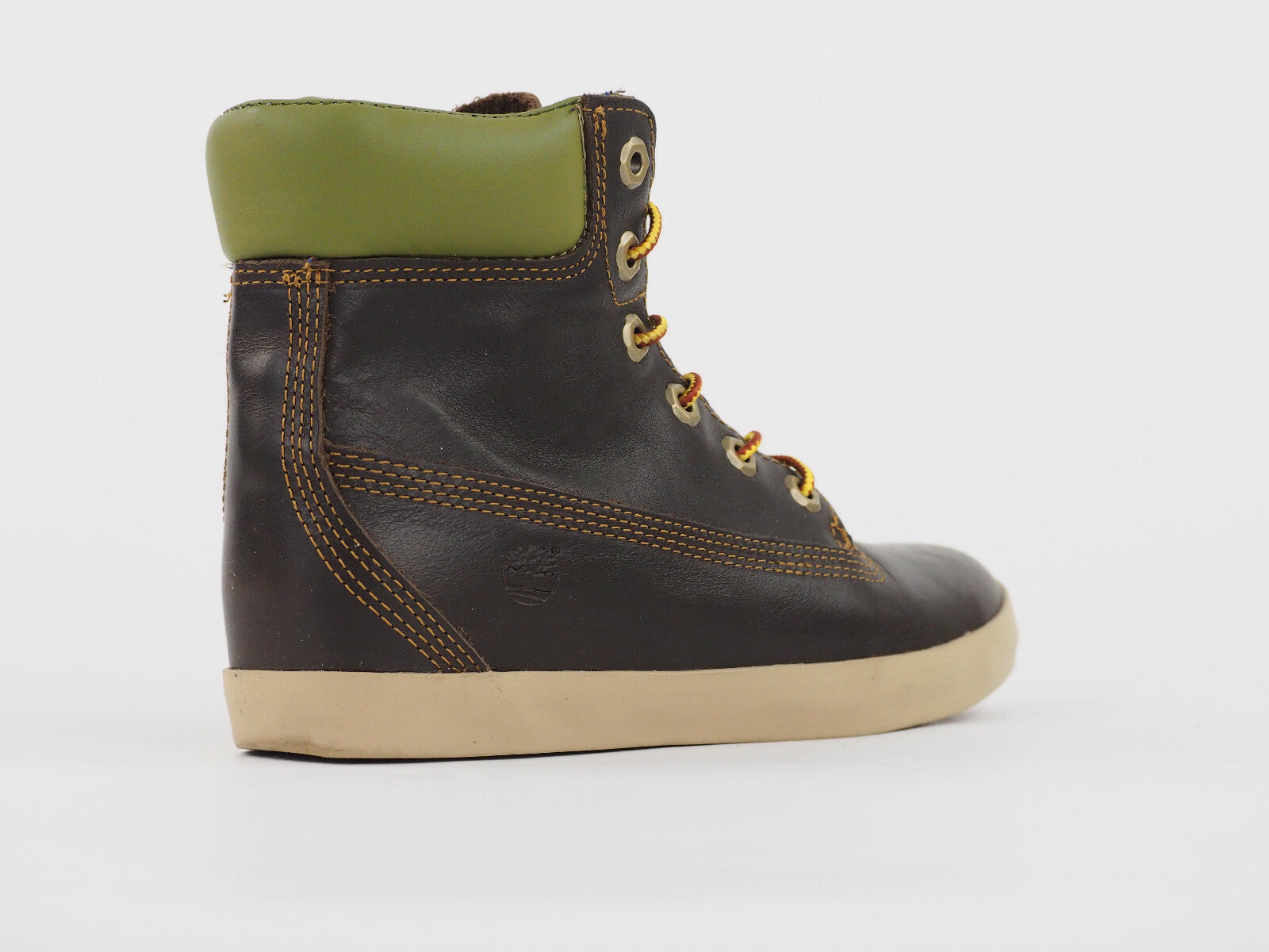 Womens Timberland 6 Inch Premium Cupsole 8639A Brown Leather Chukka Lace Boots