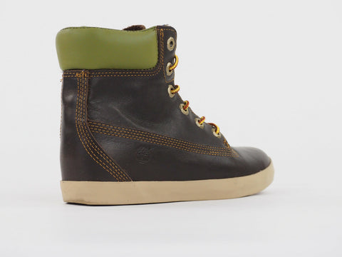 Womens Timberland 6 Inch Premium Cupsole 8639A Brown Leather Chukka Lace Boots