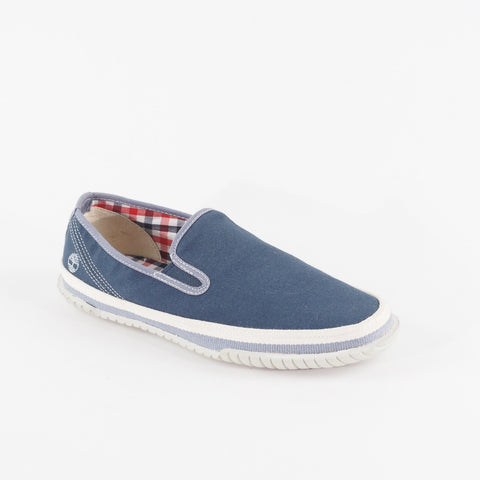 Mens Timberland Classic Earthkeepers 9450B Blue Fabric Slip On Walking Shoes