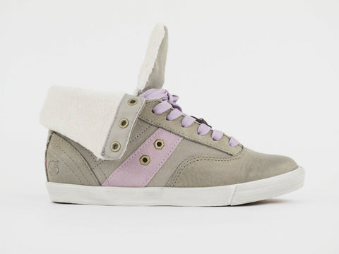 Ladies Timberland Earthkeepers Glastenbury Roll Top 8447A Grey Leather Trainers
