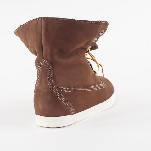 Womens Timberland Glastenbury 8646A Brown Lace Up Leather Walking Folding Boots